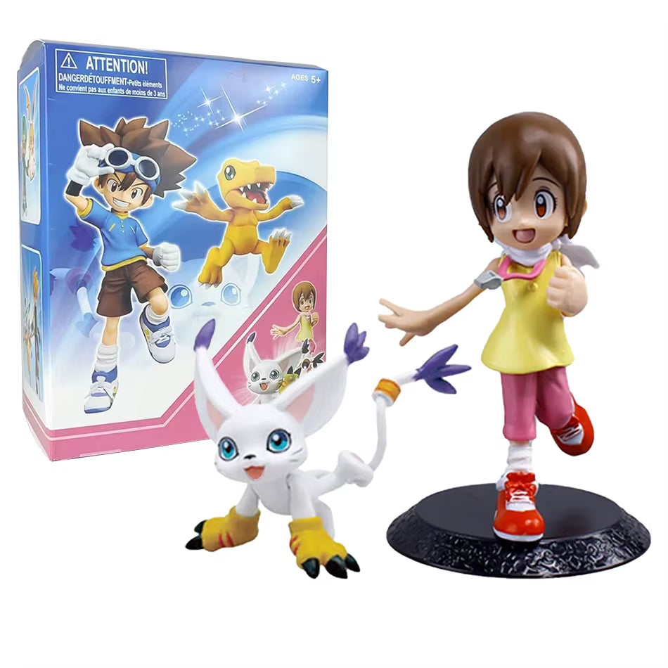 Figura De Aventura De Anime Digimon Yagami Taichishida Yamato Yagami Hikari Takaishi Takeruaction Modelo Decoraciones De PVC Jug