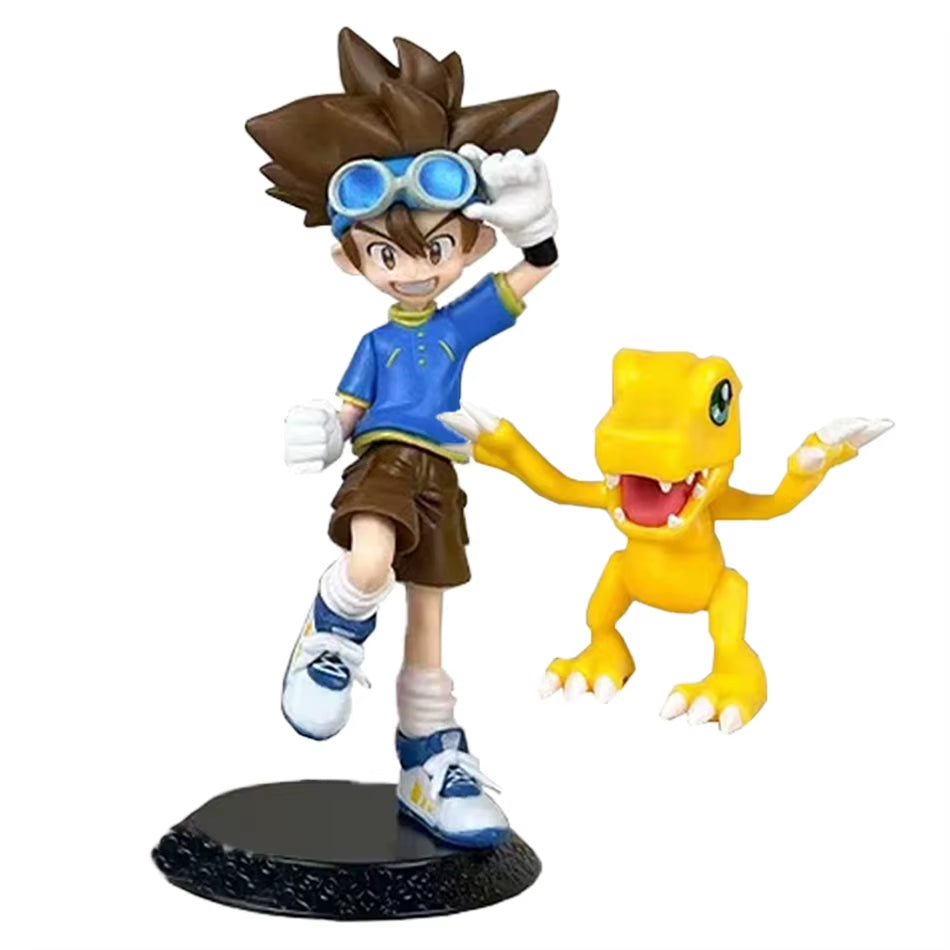 Figura De Aventura De Anime Digimon Yagami Taichishida Yamato Yagami Hikari Takaishi Takeruaction Modelo Decoraciones De PVC Jug