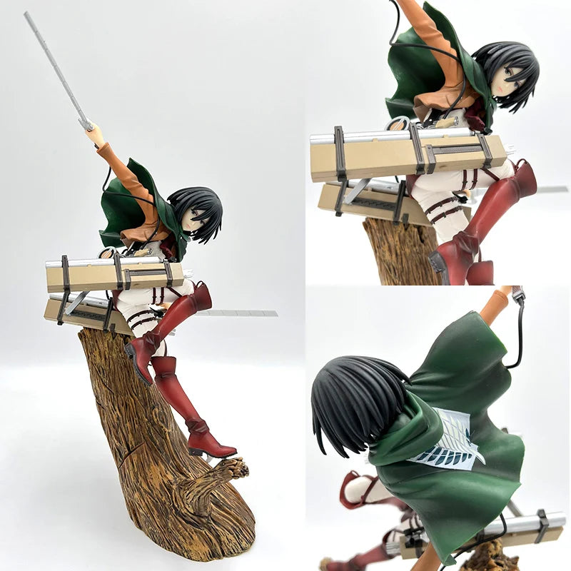 28cm Attack on Titans Levi Ackerman Action  Eren Jaege Mikasa Ackerman The Armored Titan
