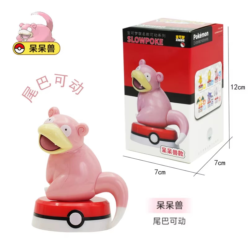 Pokemon Model Kit Anime Characters Figures Gengar Pikachu Charizard Slowpoke Mewtwo Series Car Interior Hand Position Toys Gifts
