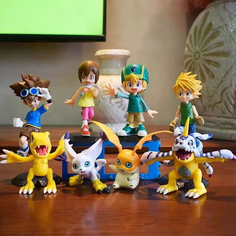 Figura De Aventura De Anime Digimon Yagami Taichishida Yamato Yagami Hikari Takaishi Takeruaction Modelo Decoraciones De PVC Jug