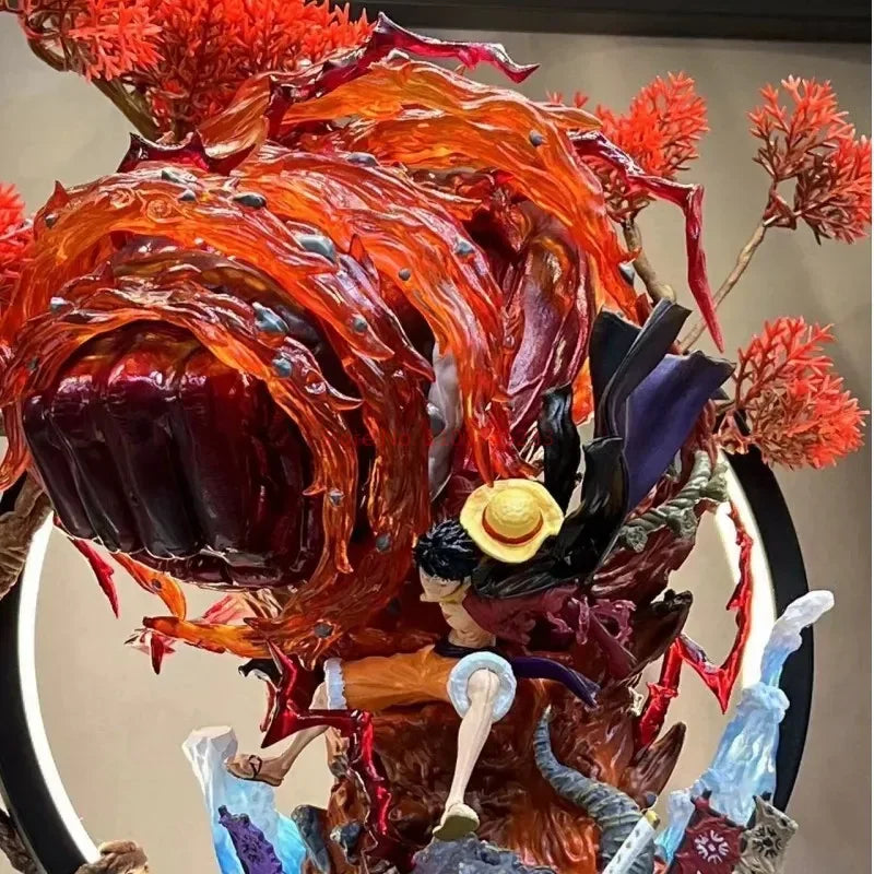 Hot One Piece Gk Anime Figure Luffy With Led  Toys Gear