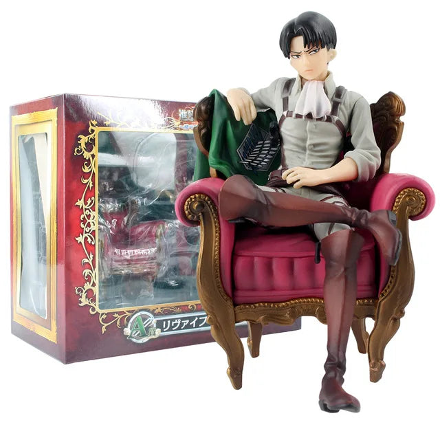28cm Attack on Titans Levi Ackerman Action  Eren Jaege Mikasa Ackerman The Armored Titan