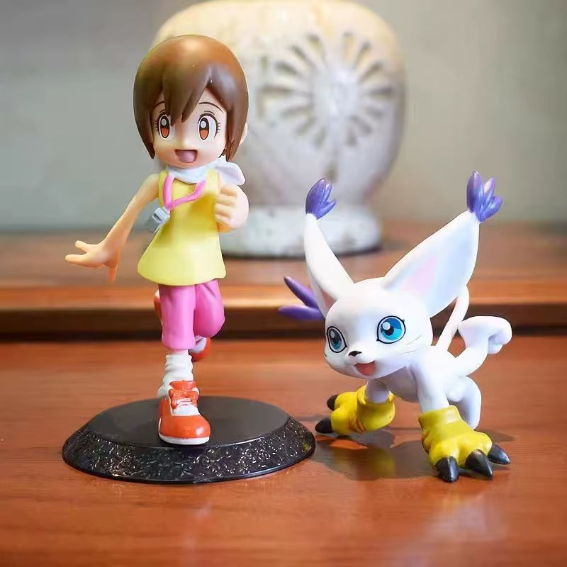 Figura De Aventura De Anime Digimon Yagami Taichishida Yamato Yagami Hikari Takaishi Takeruaction Modelo Decoraciones De PVC Jug