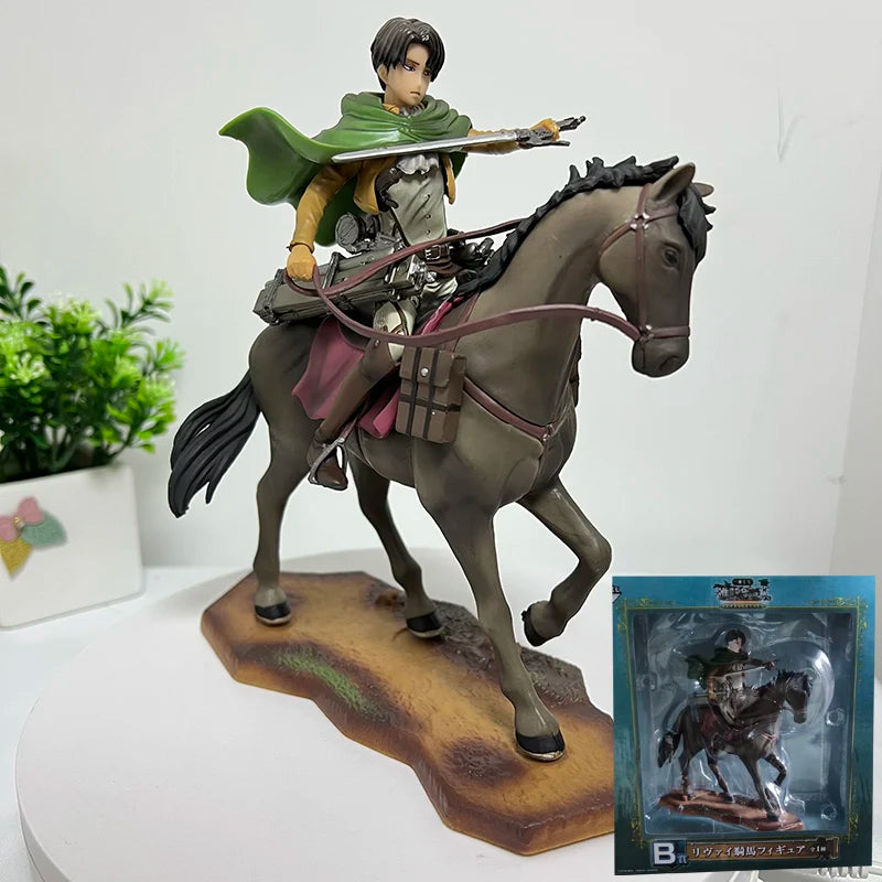 28cm Attack on Titans Levi Ackerman Action  Eren Jaege Mikasa Ackerman The Armored Titan