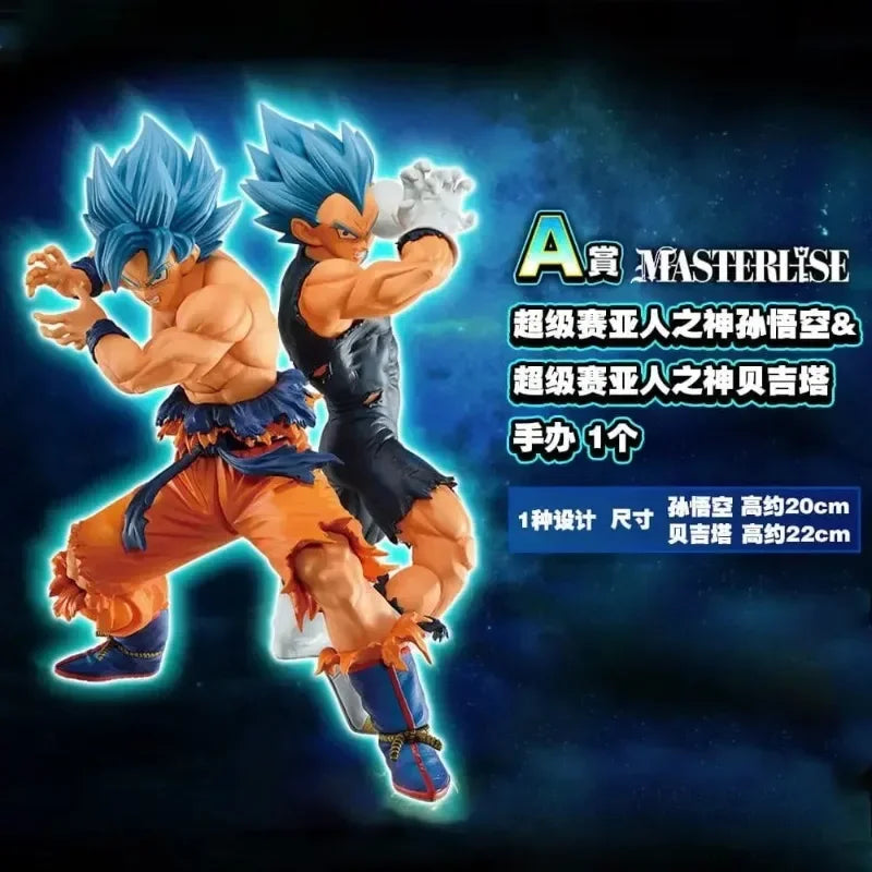 Bandai Original Action Figures Anime Dragon Ball Ichiban KUJI Vegeta Gogeta Cell Broly Vegeta Son Goku Trunks PVC Model Toy
