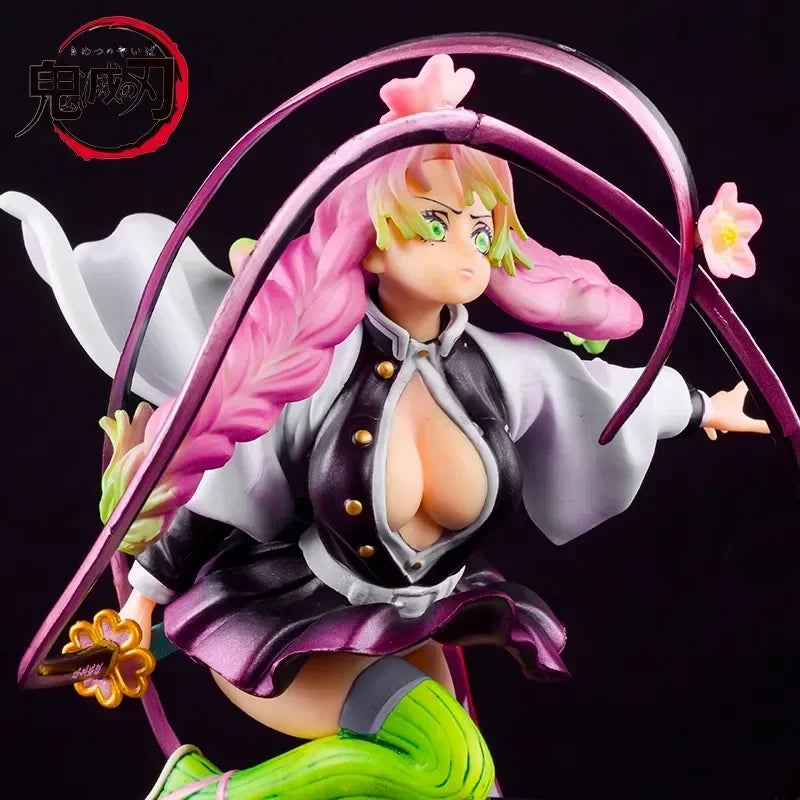 21cm  Demon Slayer Anime Figure Kanroji Mitsuri Periphery Action Figure Kimetsu No Yaiba High Quality Display Model Gift Toys