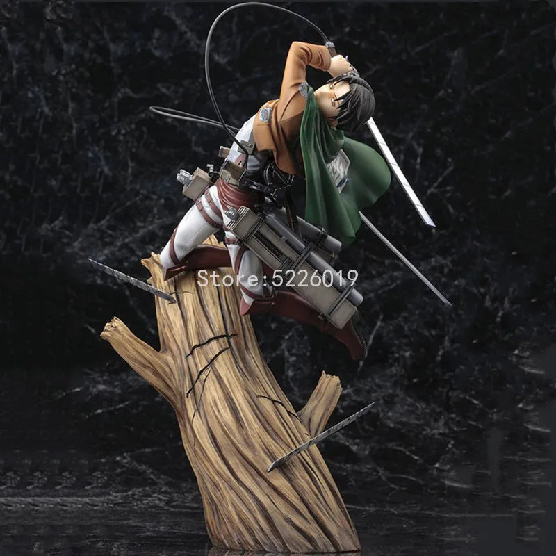 28cm Attack on Titans Levi Ackerman Action  Eren Jaege Mikasa Ackerman The Armored Titan