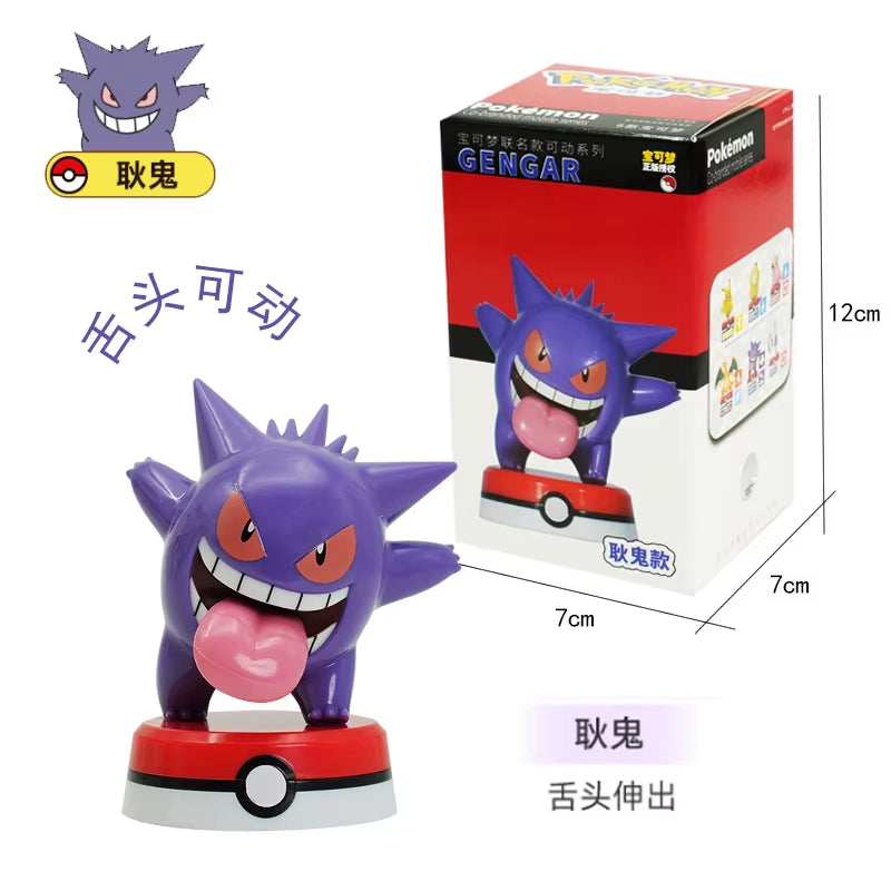Pokemon Model Kit Anime Characters Figures Gengar Pikachu Charizard Slowpoke Mewtwo Series Car Interior Hand Position Toys Gifts