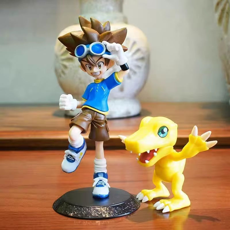 Figura De Aventura De Anime Digimon Yagami Taichishida Yamato Yagami Hikari Takaishi Takeruaction Modelo Decoraciones De PVC Jug