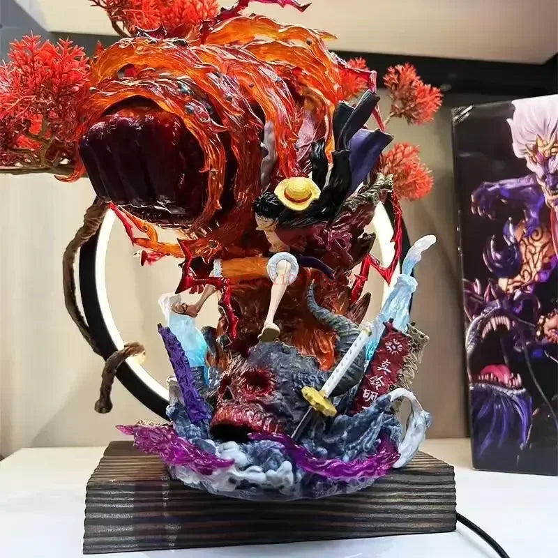 Hot One Piece Gk Anime Figure Luffy With Led  Toys Gear