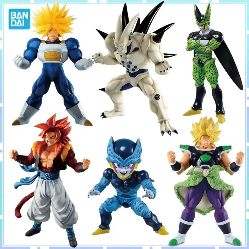 Bandai Original Action Figures Anime Dragon Ball Ichiban KUJI Vegeta Gogeta Cell Broly Vegeta Son Goku Trunks PVC Model Toy