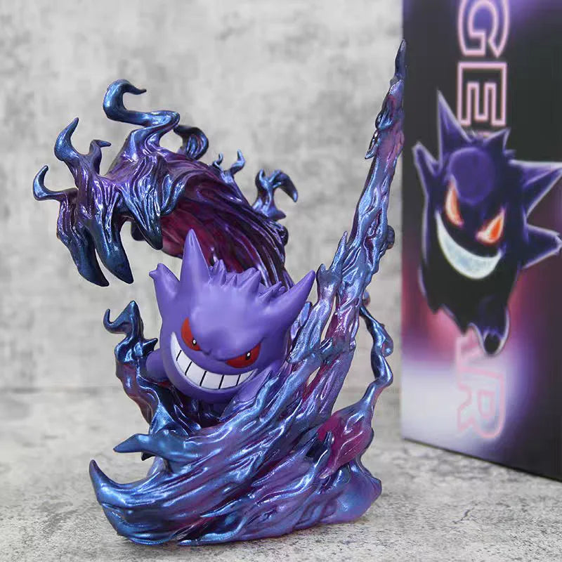 19Cm Pokemon Gengar Anime Figure Ghost Claw Action Figure Game Statue PVC Collectible Kawaii Model Gifts Desk Decor Dolls Toys