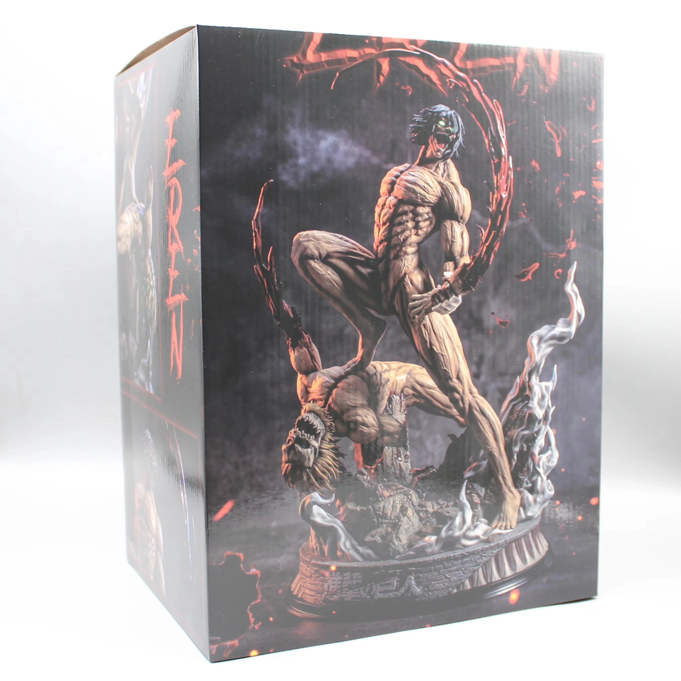Attack on Titan Anime Figure the Armored Figures 29Cm Titan Eren Jager Action Figurine Model Pvc GK Statue Ornament Toys Gifts