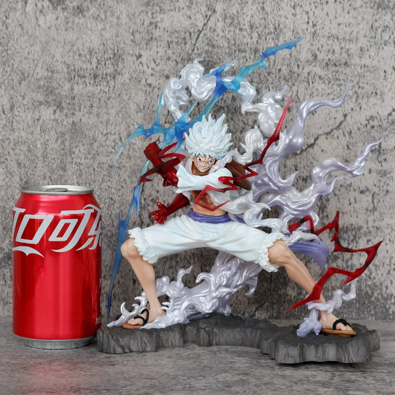 25Cm One Piece Raiden Five Gear Nica Lightning Luffy Action Figure Model Statue Doll Toys Collection Decoration Model Toys Gift