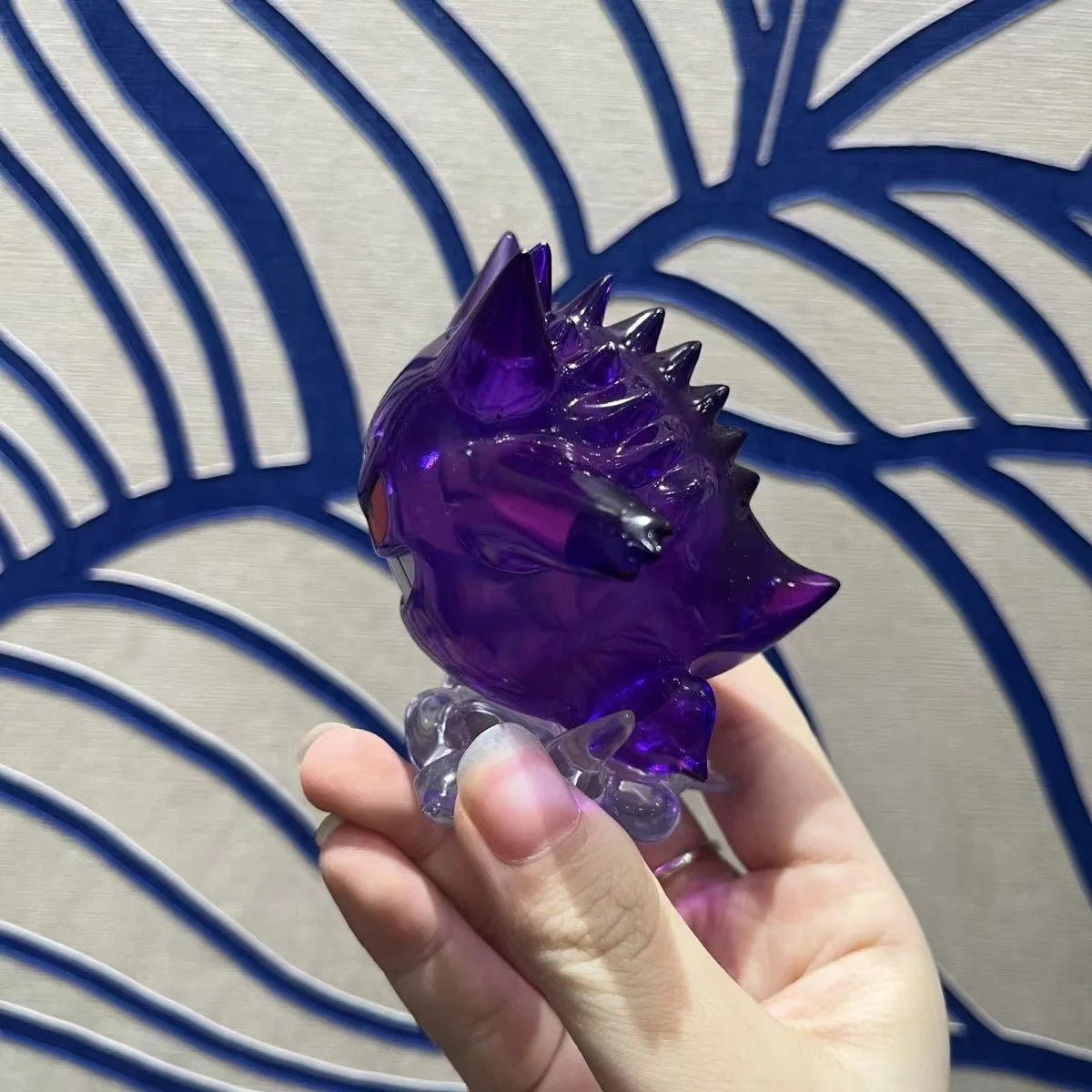 New 8Cm Pokemon Figure Snorlax Gengar Transparent Action Figure Statue Anime Model Doll Decoraion Collectible Toys Gift Pvc