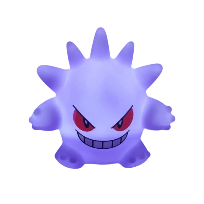 Hot Pokemon Figures Night Light Gengar Model Bedside Lamp Demon Doll Halloween Toy Gift Children Creative Collection Glowing Toy