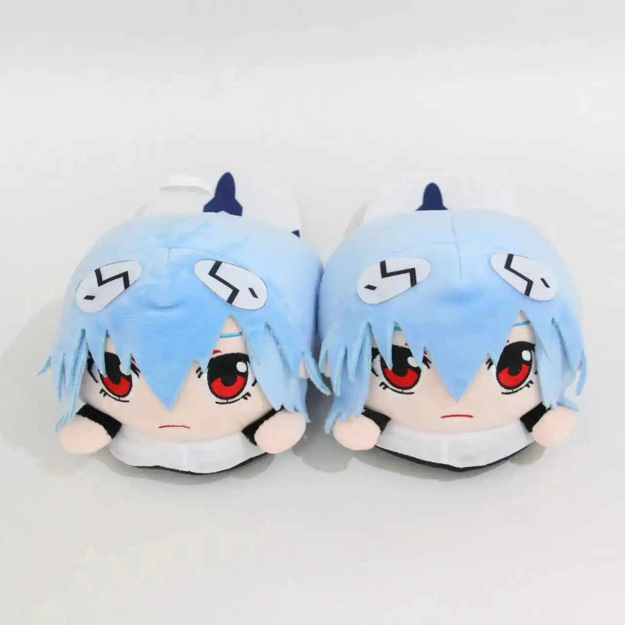 EVANGELION Rei Ayanami Anime Figure Plush Slippers Animation Winter Cotton Slipper Thick Non-Slip Slippers Couples Cotton Shoes