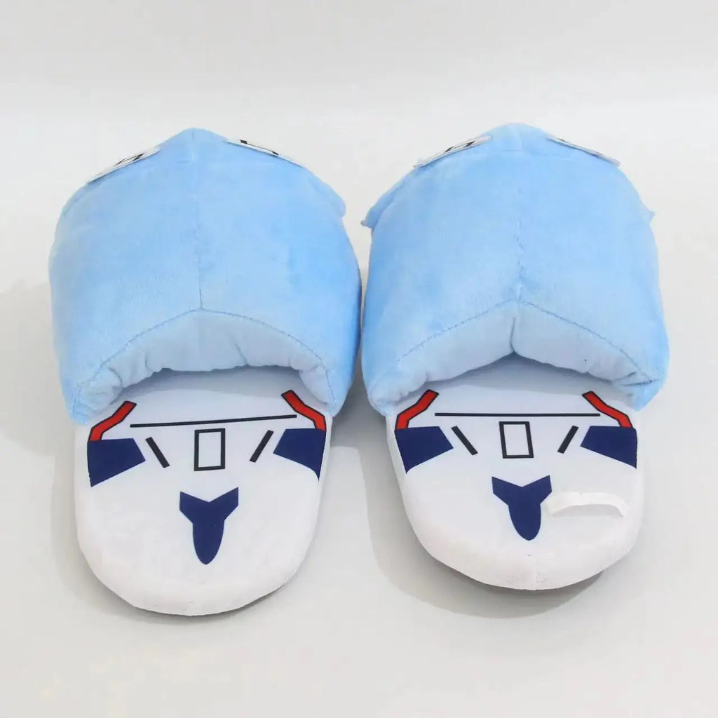 EVANGELION Rei Ayanami Anime Figure Plush Slippers Animation Winter Cotton Slipper Thick Non-Slip Slippers Couples Cotton Shoes