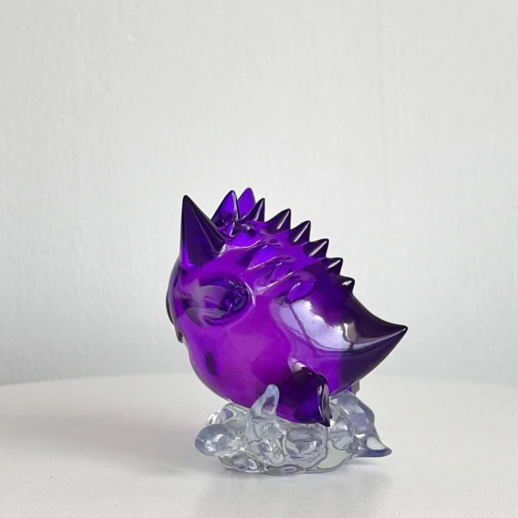 New 8Cm Pokemon Figure Snorlax Gengar Transparent Action Figure Statue Anime Model Doll Decoraion Collectible Toys Gift Pvc