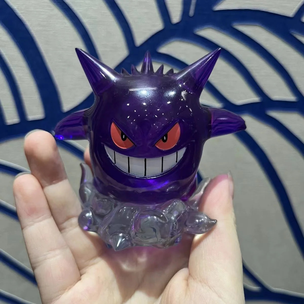 New 8Cm Pokemon Figure Snorlax Gengar Transparent Action Figure Statue Anime Model Doll Decoraion Collectible Toys Gift Pvc