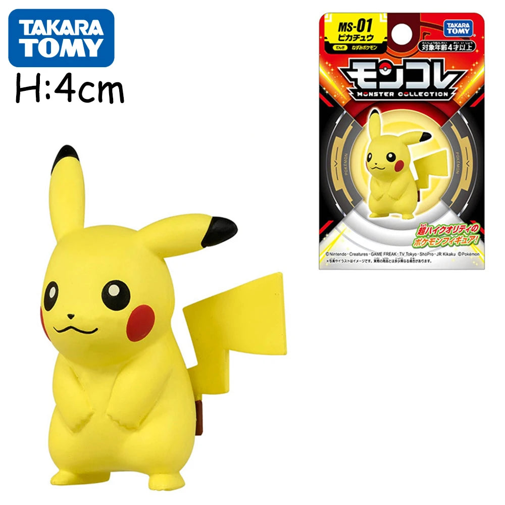 Pokemon Original Mini Figure Mew Pikachu Gengar Charizard Dragonite Venusaur Lucario Fuecoco Sprigatito PVC Model Toys Gifts