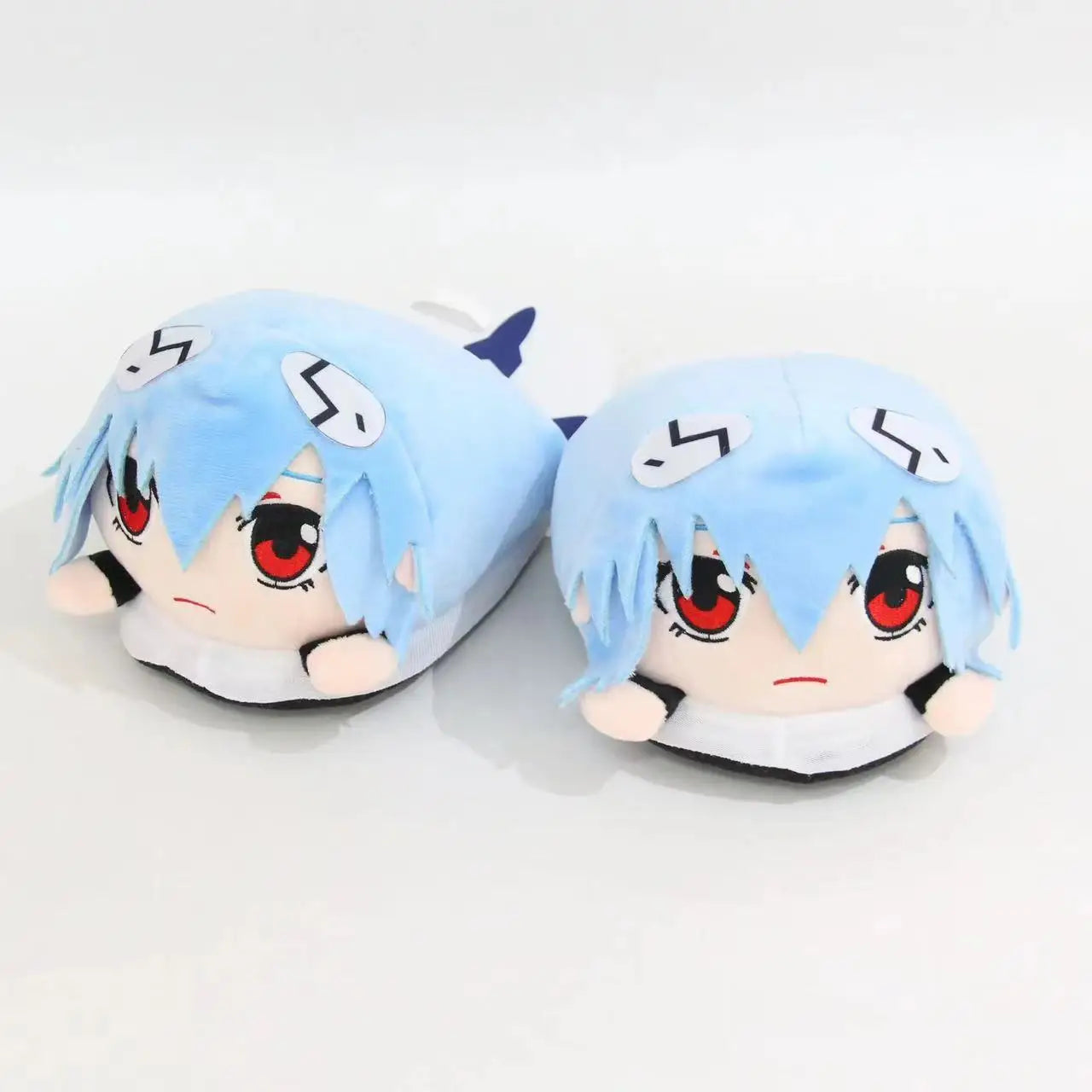 EVANGELION Rei Ayanami Anime Figure Plush Slippers Animation Winter Cotton Slipper Thick Non-Slip Slippers Couples Cotton Shoes