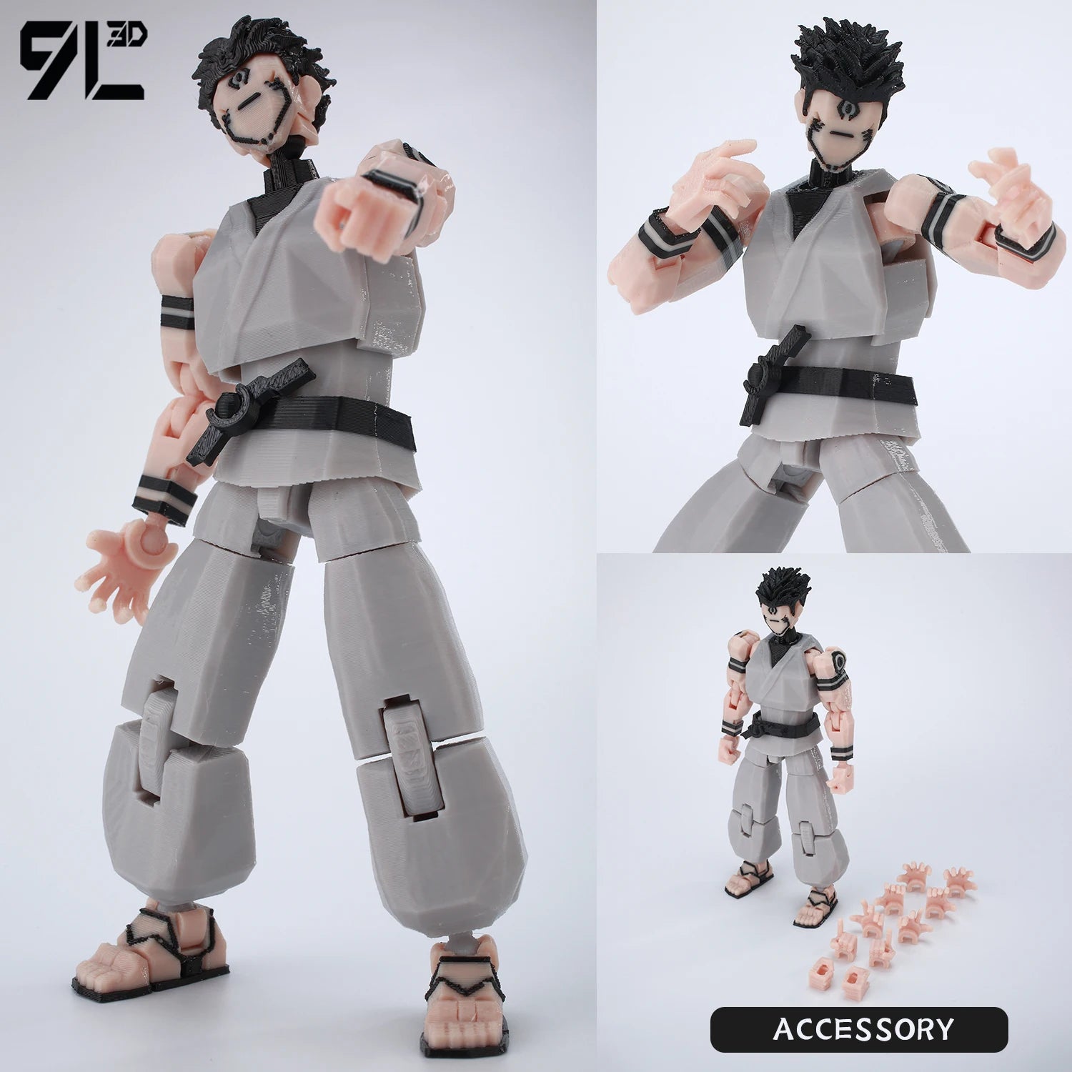 9L3D Printed Anime Jujutsu Kaisen Sukuna Yuji Yuta Satoru Gojo Lucky Dummy 13 Movable Shapeshift Action Figures Mannequin Toys