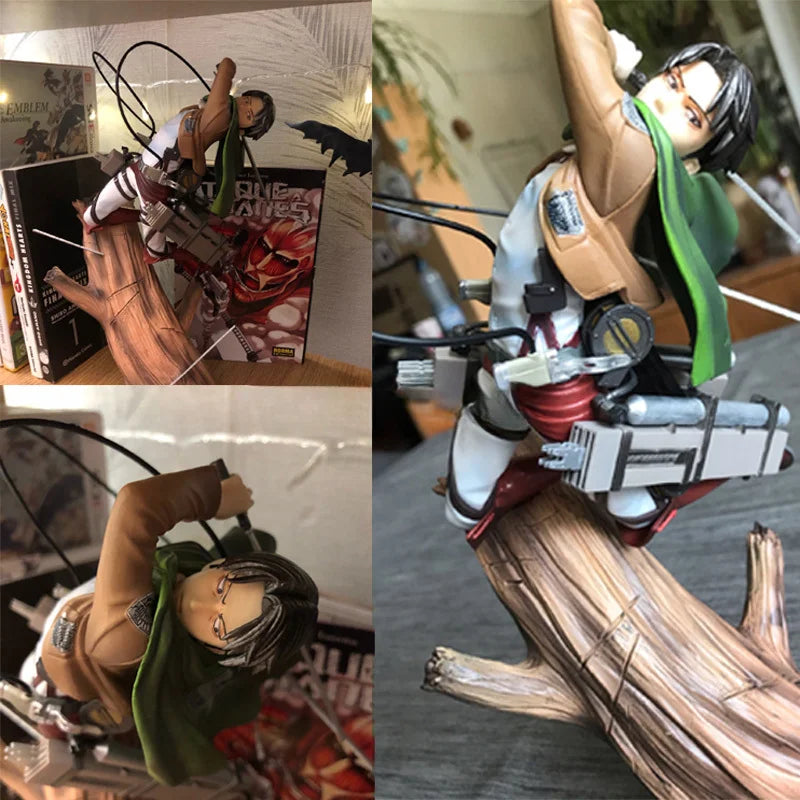 28cm Attack on Titans Levi Ackerman Action  Eren Jaege Mikasa Ackerman The Armored Titan