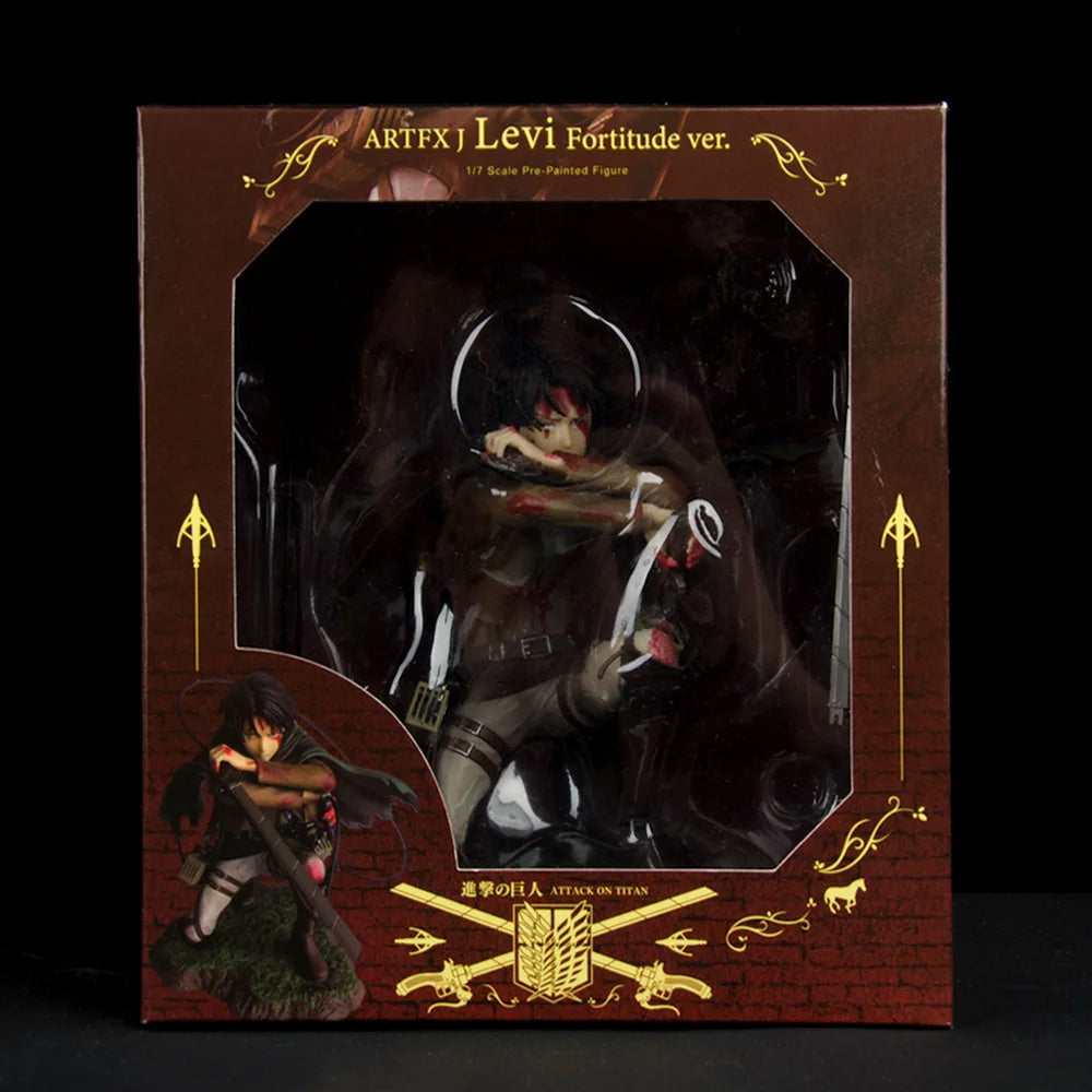 28cm Attack on Titans Levi Ackerman Action  Eren Jaege Mikasa Ackerman The Armored Titan