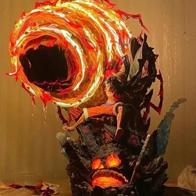 Hot One Piece Gk Anime Figure Luffy With Led  Toys Gear