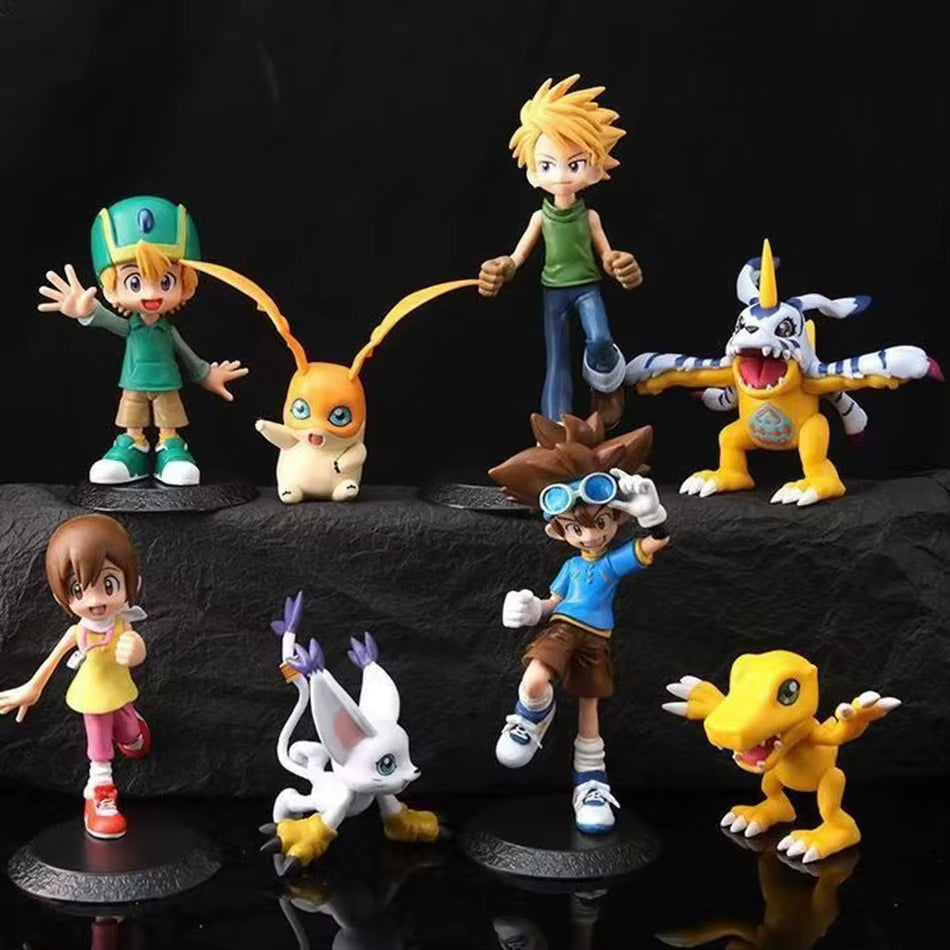 Figura De Aventura De Anime Digimon Yagami Taichishida Yamato Yagami Hikari Takaishi Takeruaction Modelo Decoraciones De PVC Jug