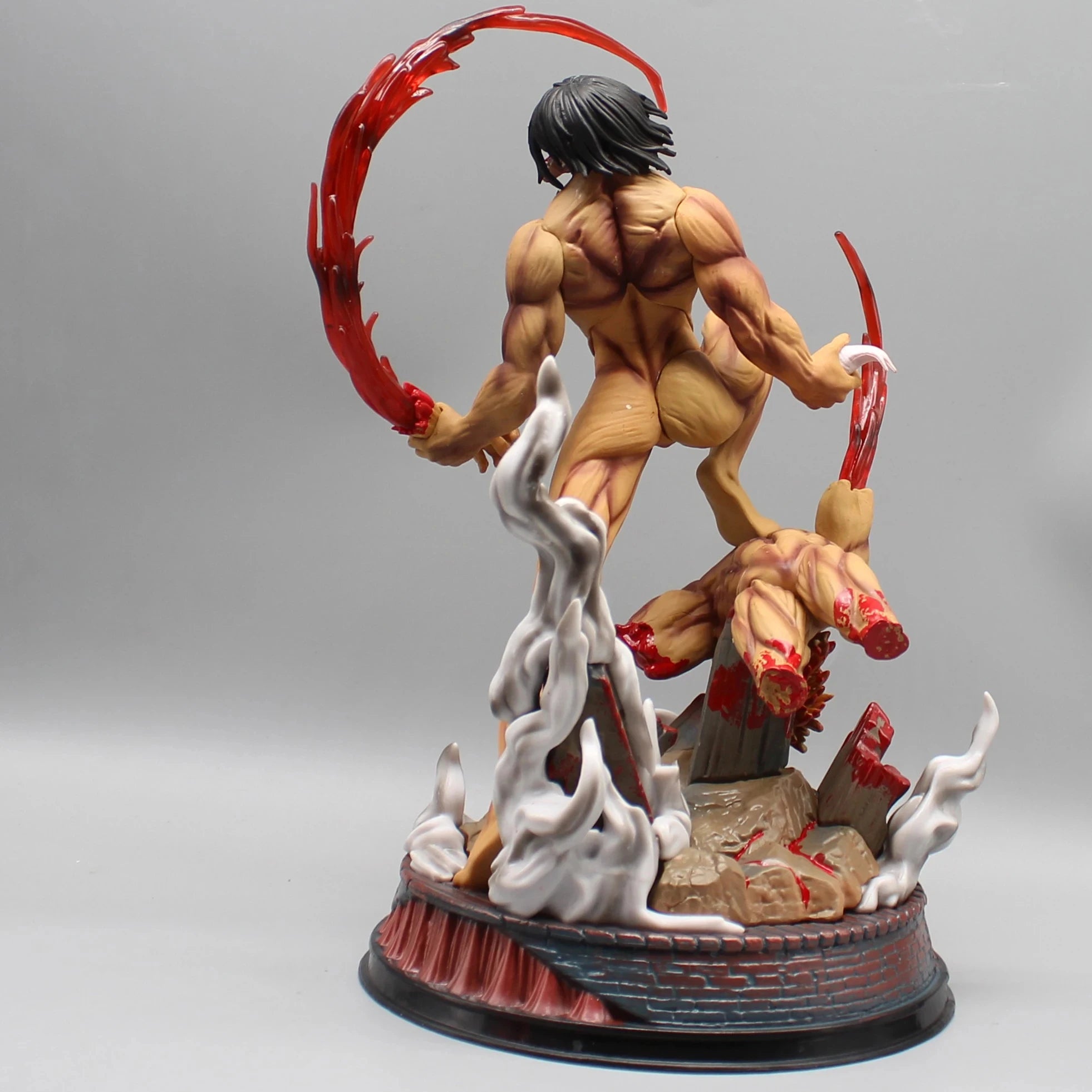 Attack on Titan Anime Figure the Armored Figures 29Cm Titan Eren Jager Action Figurine Model Pvc GK Statue Ornament Toys Gifts
