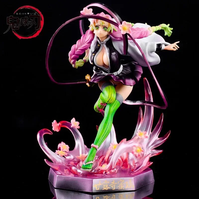 21cm  Demon Slayer Anime Figure Kanroji Mitsuri Periphery Action Figure Kimetsu No Yaiba High Quality Display Model Gift Toys