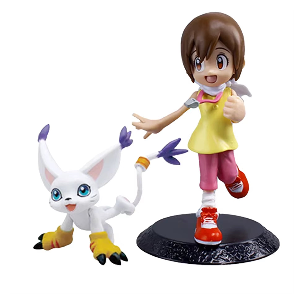 Figura De Aventura De Anime Digimon Yagami Taichishida Yamato Yagami Hikari Takaishi Takeruaction Modelo Decoraciones De PVC Jug