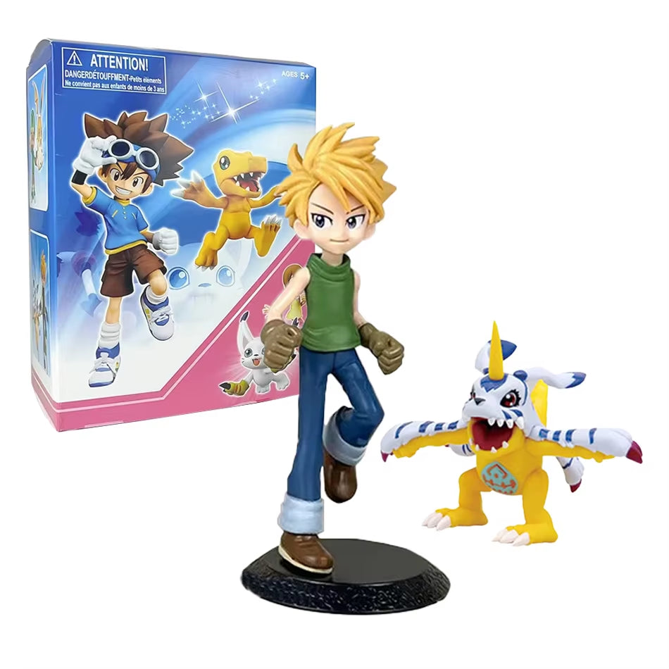 Figura De Aventura De Anime Digimon Yagami Taichishida Yamato Yagami Hikari Takaishi Takeruaction Modelo Decoraciones De PVC Jug
