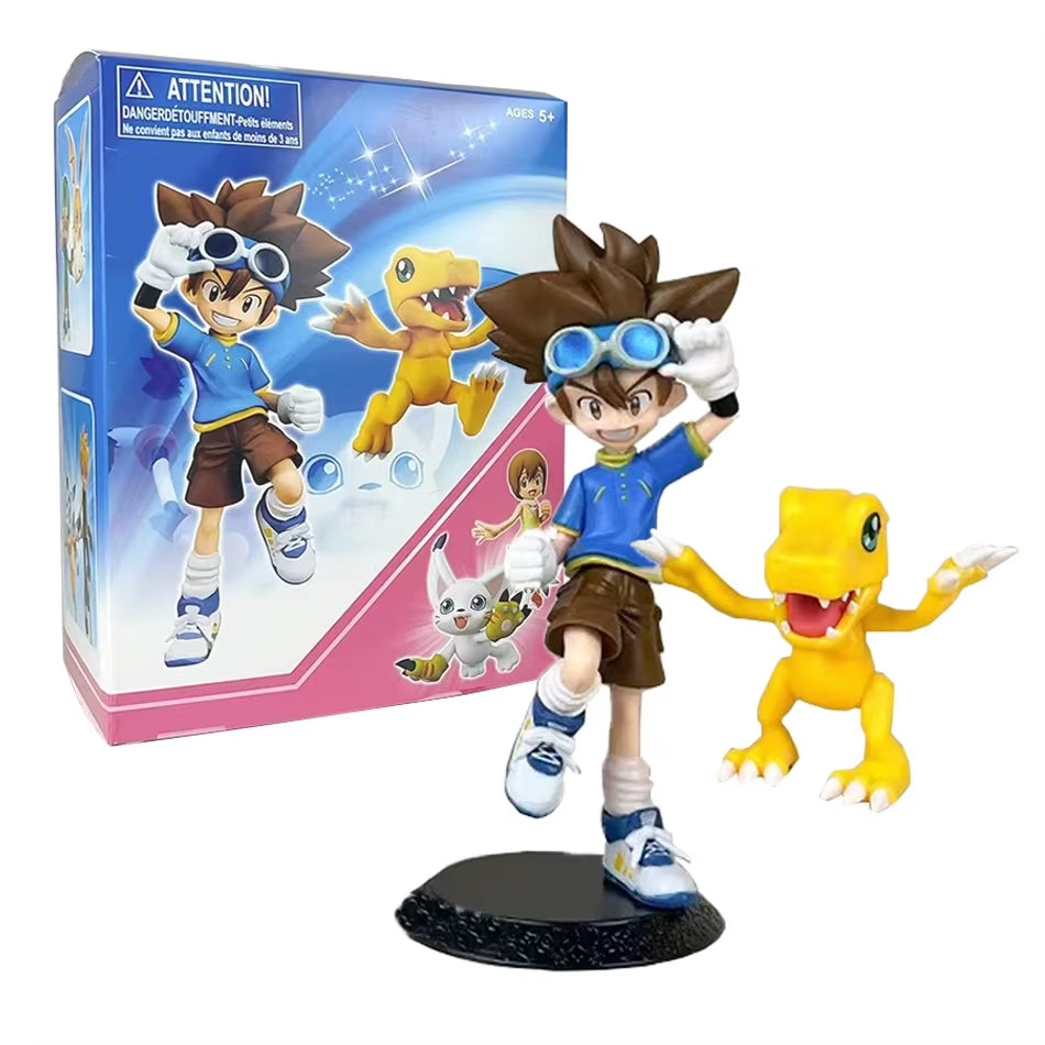 Figura De Aventura De Anime Digimon Yagami Taichishida Yamato Yagami Hikari Takaishi Takeruaction Modelo Decoraciones De PVC Jug