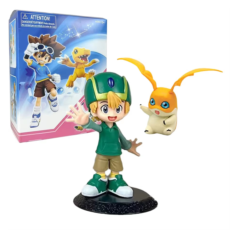 Figura De Aventura De Anime Digimon Yagami Taichishida Yamato Yagami Hikari Takaishi Takeruaction Modelo Decoraciones De PVC Jug