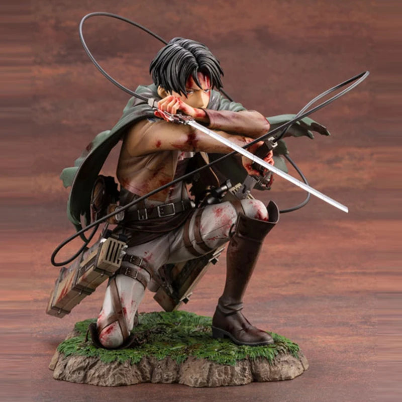 28cm Attack on Titans Levi Ackerman Action  Eren Jaege Mikasa Ackerman The Armored Titan